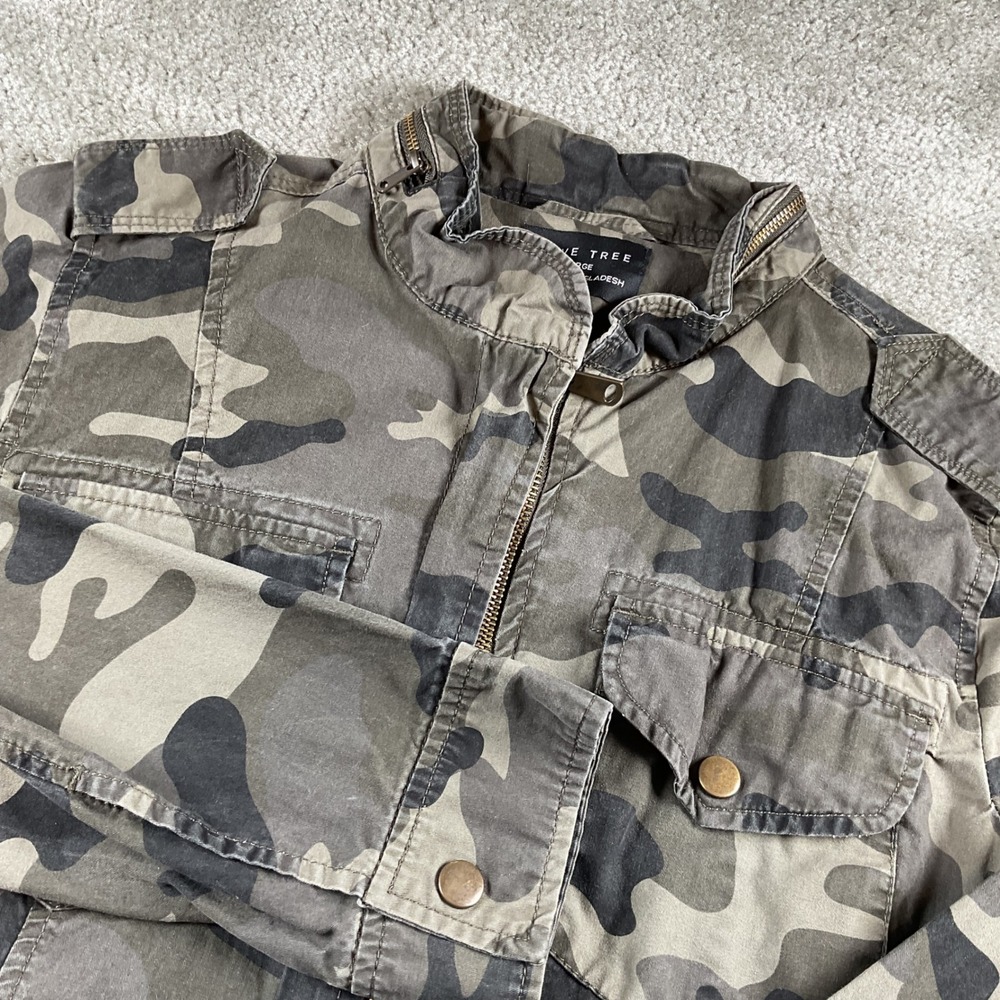 Love Tree Camouflage‎ Jacket Military Anorak Style Full Zip Lightweight Large